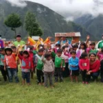 Happy children ready to start another school year in the Mataro Aymara village